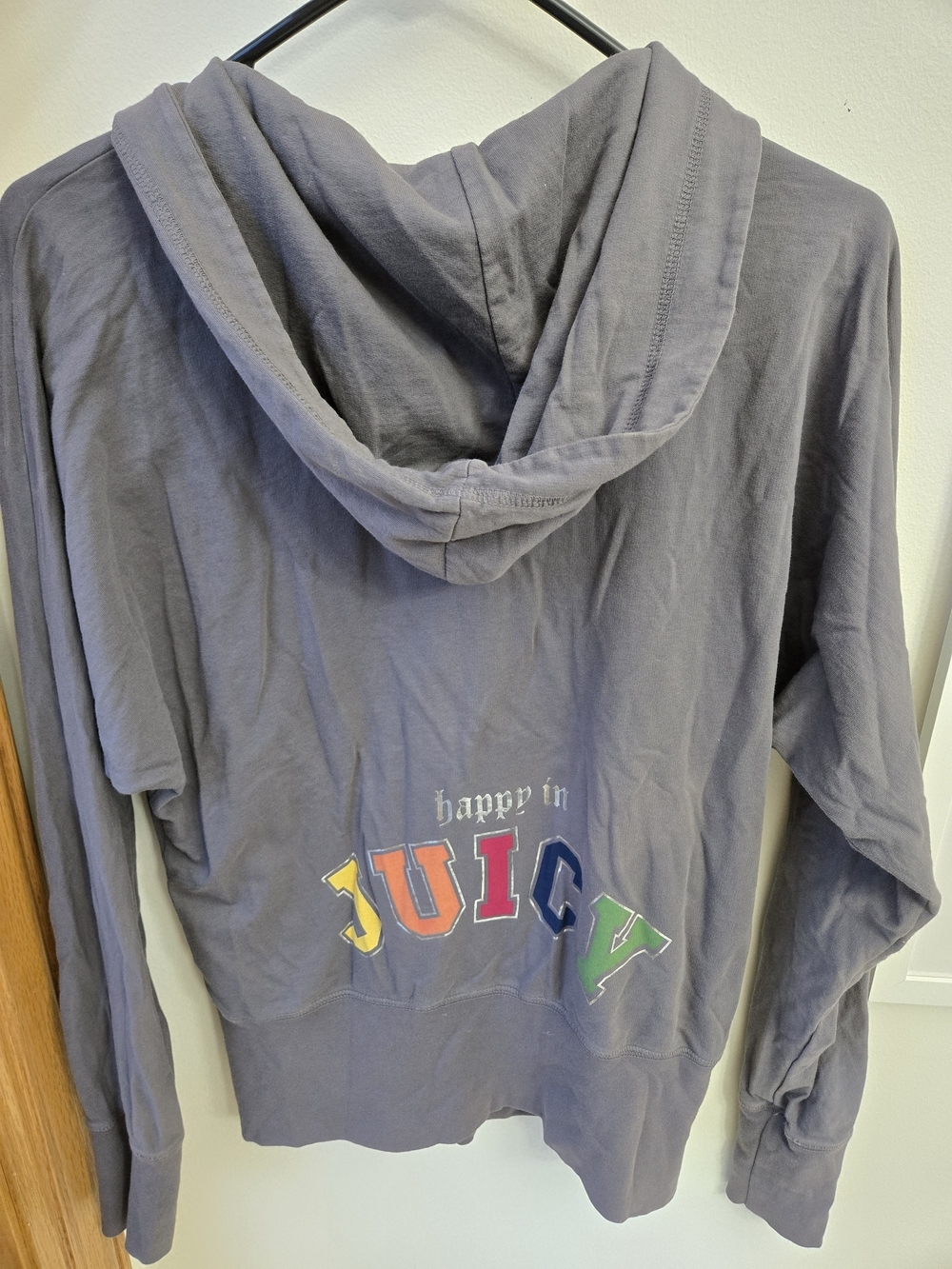 Y2K Juicy Couture Lavender Gray Zip Hoodie